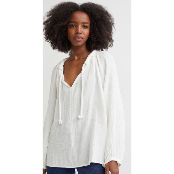 H&M Tops - H&M Balloon Sleeve Blouse - L - NWT!